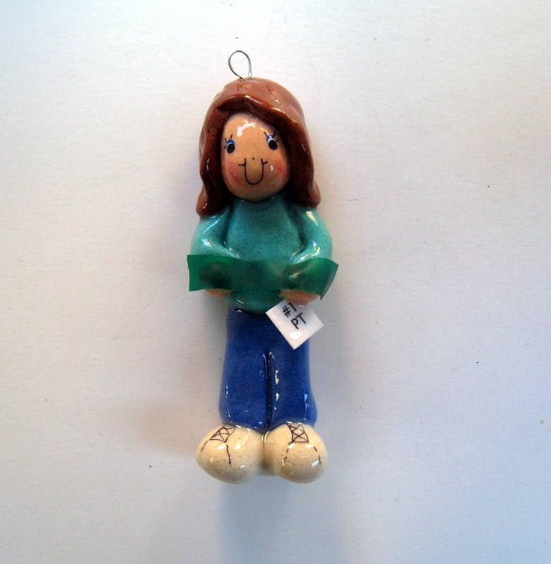 physical therapist ornament handmade bread dough