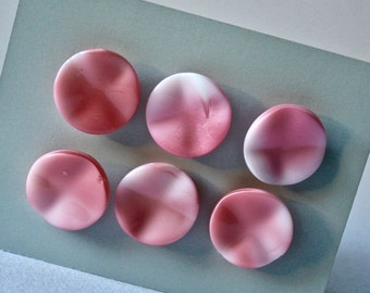Pink glass button | Etsy