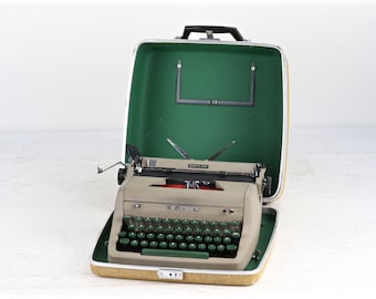 Typewriter Royal Quiet De Luxe Typewriter, Working Vintage Royal Typewriter 1956 Royal Quiet De Luxe Typewriter Mid Century Typewriter