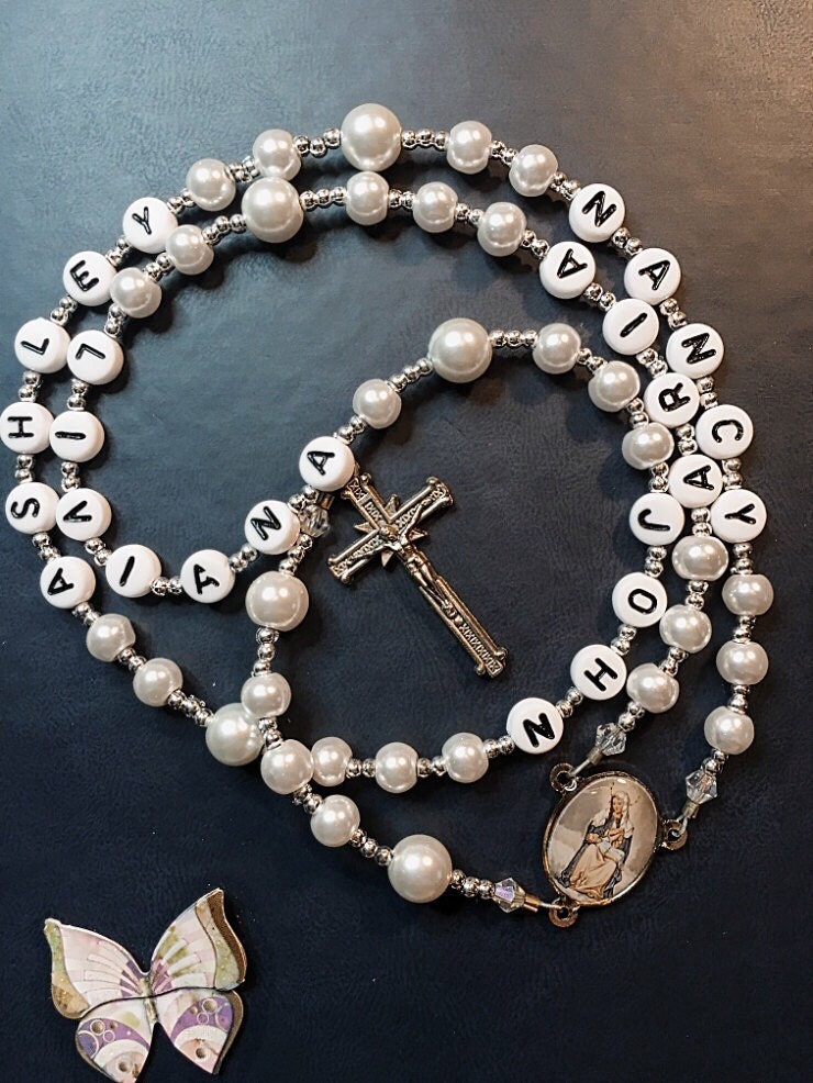 Custom Personalized Rosary Beads Family Prayer Beads