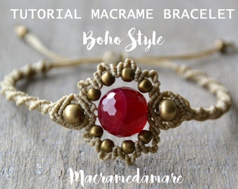 Macramé Bracelet Tutorial / Boho Macramé Bracelet by Macramedamare