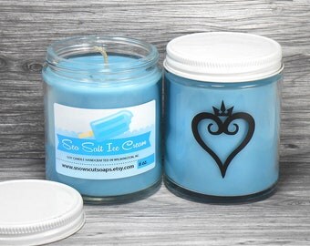 Kingdom Hearts Candle - Sea Salt and Vanilla Soy Candle