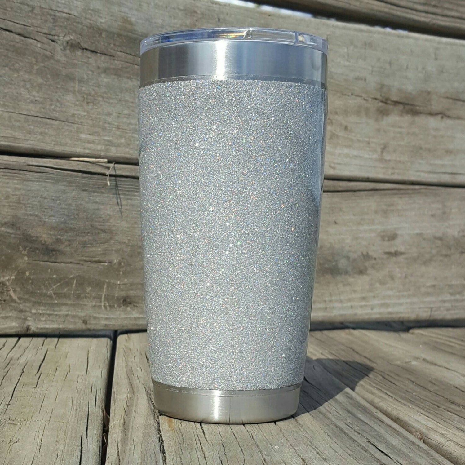 Glitter Yeti RTIC Cup Tumbler Stainless Steel 20 oz YETI