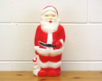 Vintage 1968 Union Products Santa Claus Blow Mold Light (E8281)