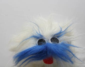 Vintage Great American Fun White Monster Marionette Puppet Stuffed Animal 1990
