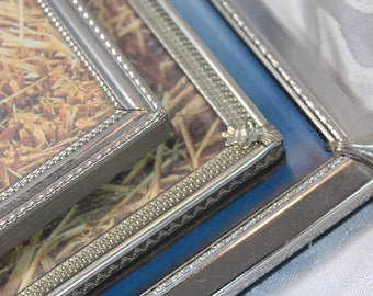 Vintage Photo Frame Set - Picture Frame Collection - old Silvertone Frames