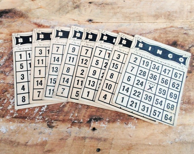 Vintage Bingo Cards