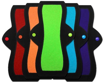 Reusable Menstrual Pads (10" Heavy - Set of 5)