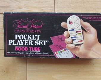 Pocket Player Set Boob Set Trivial Pursuit 1987