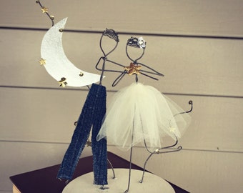 Wedding Cake Topper Love You To The Moon And Back