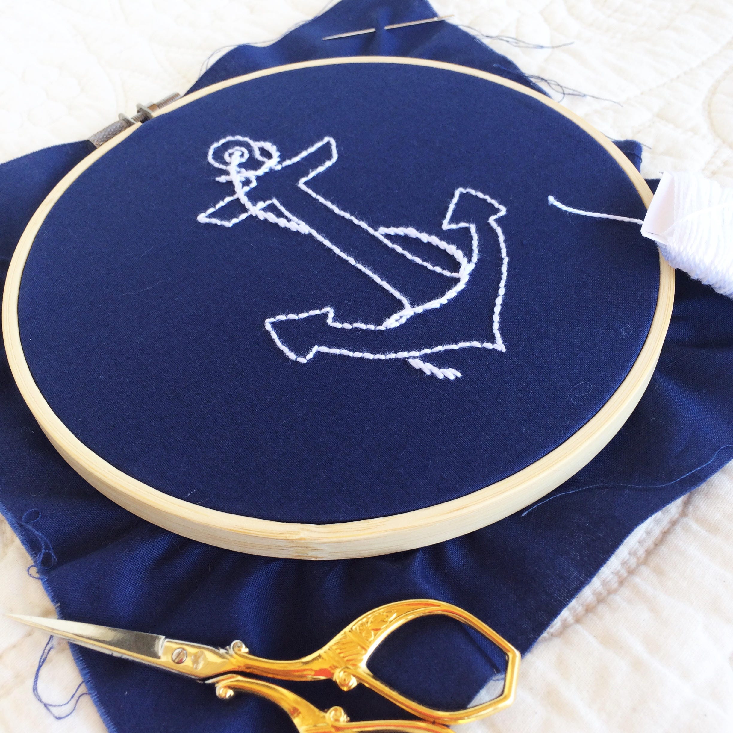 PDF Embroidery Pattern Anchor Embroidery Pattern digital download