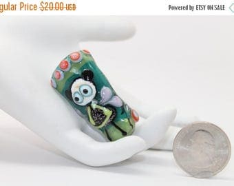 30% OFF SALE Little Sophia. Lampwork Fairy Bead . Focal bead. by Lori Davidson