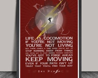 Flash Poster.Flash Print Superheroes Minimalist Superhero Typography,Justice League ,Wall art,Christmas Gift,DC Comic Gift,Hero Quote