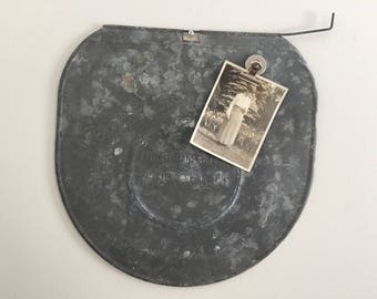 Vintage Metal Magnetic Memo Board Sap Bucket Lid The Grimm Cover 1904