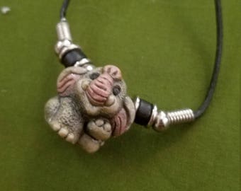 Cute elephant necklace vintage jewelry, estate jewelry