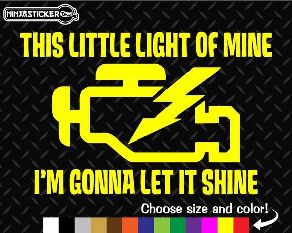 this little light of mine check engine shirt