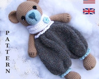 Crochet Bear Pattern-Crochet Rag Doll Bear Pattern-Amigurumi Bear-DIY Crochet Toy-Stuffed Toy Animal Tutorial-Snuggly Bear Crochet Pattern