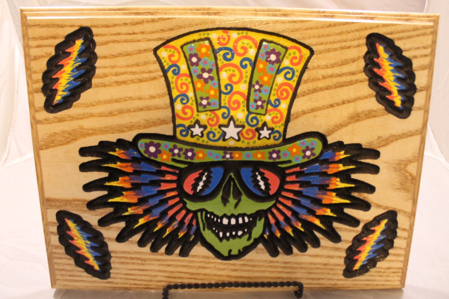Grateful Dead Uncle Sam Wood Carving