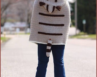 Kitty Cat Crochet Poncho