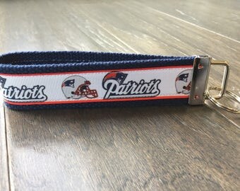 New England Patriots football Super Bowl key fob keychain