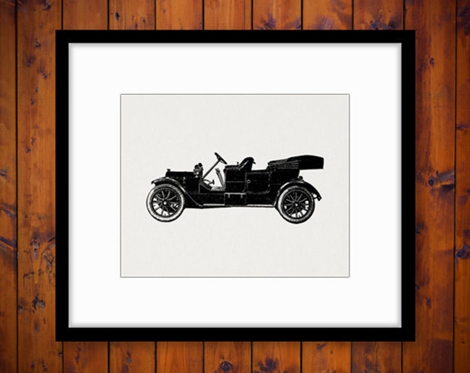 Antique Car Digital Image Download Automobile Graphic Illustration Printable Vintage Clip Art Jpg Png Eps HQ 300dpi No.3518