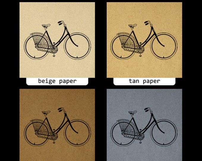 Vintage Bicycle Printable Graphic Digital Antique Bike Image Download Artwork Clip Art Jpg Png Eps HQ 300dpi No.4117