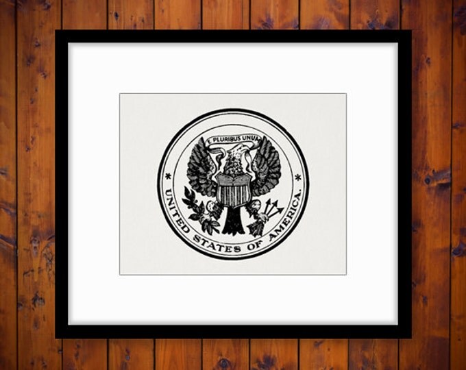 Printable Graphic United States Seal Digital America Symbol Download Image Antique Clip Art Jpg Png Eps HQ 300dpi No.2793