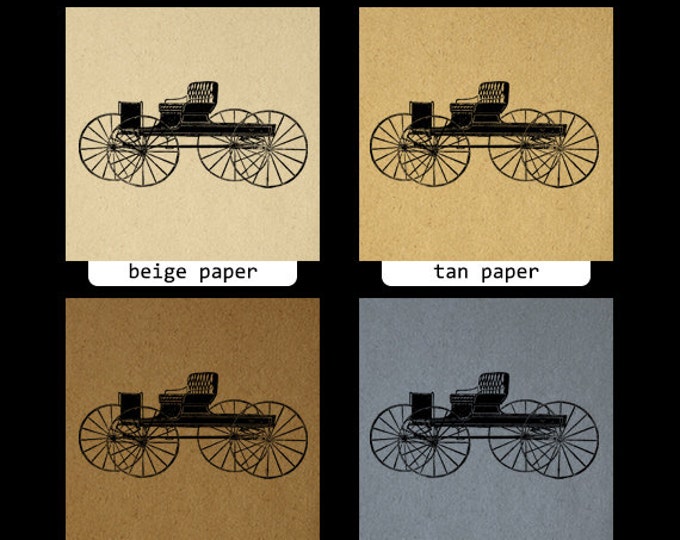 Digital Antique Carriage Graphic Printable Illustration Download Image Vintage Clip Art Jpg Png Eps HQ 300dpi No.1700