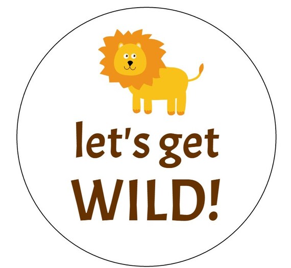 12 Let's Get Wild Stickers Jungle Stickers First