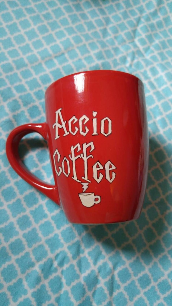 Download Red Accio Coffee Harry Potter Themed Mug