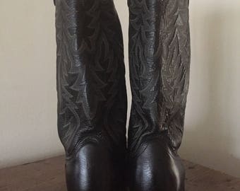 Vintage Dan Post Cowboy Boots ... Free Shipping ... 10% Off Coupon SAVE10