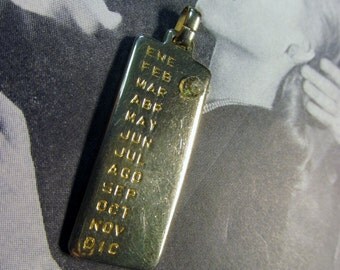 Gold FULLER February Month Pendant