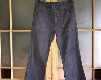 Vintage high waist jeans 1970s 34" waist