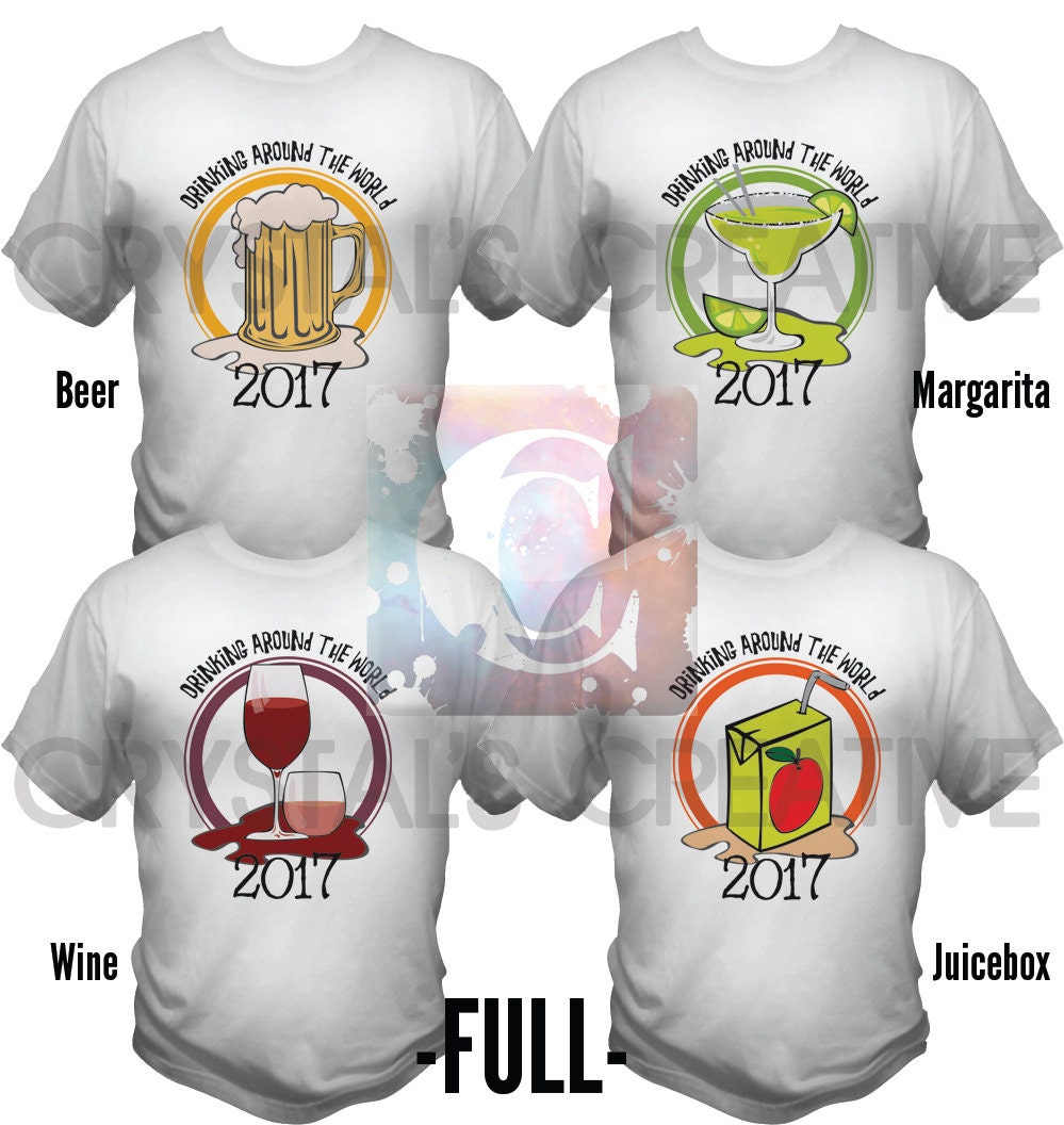 drinking around the world t shirts