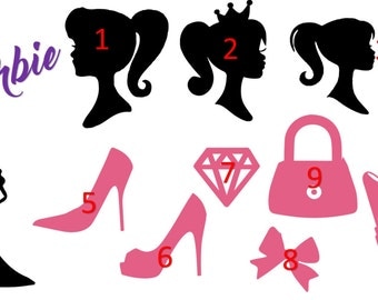 barbie decal stickers