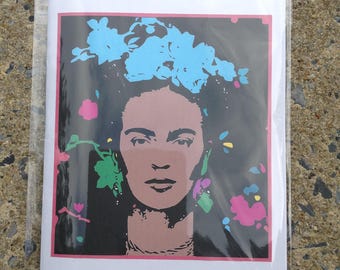 Frida Kahlo - Frida Kahlo Stationery - Frida Kahlo Notebook - Back to School - 20 pages - Lined Pages - Blank Pages - Frida Kahlo Sticker