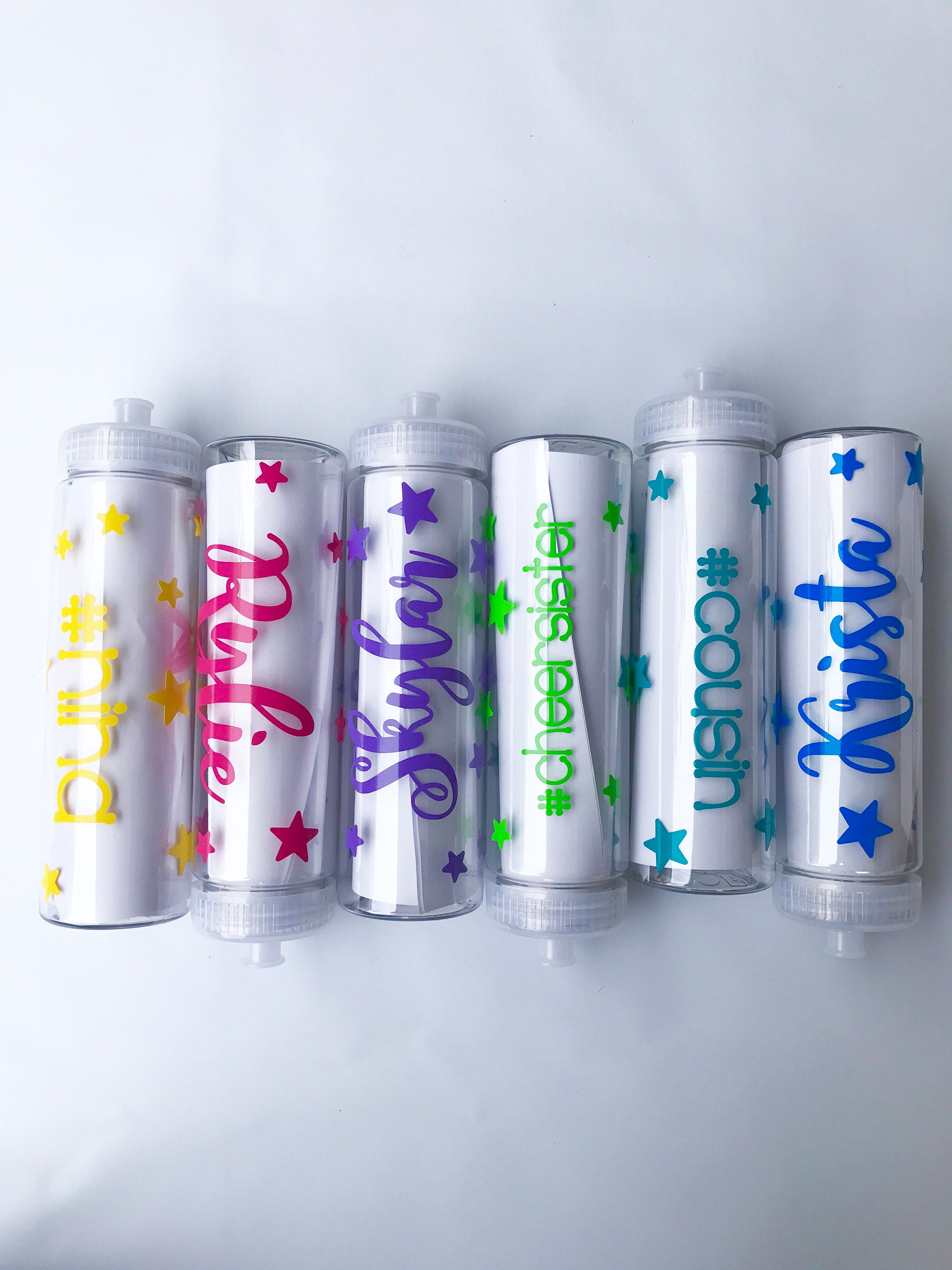 Water bottle party favors // custom party favors // color run