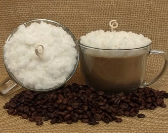 Scented Soy Candle, Coffee Candle, Hazelnut Coffee, Cafe Latte, Chocolate Walnut Espresso, Caramel Latte, Scented Candle, Coffee, Coffee Cup