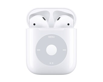 AirPod Classic Sticker· Sticker for Apple AirPod case with click-wheel