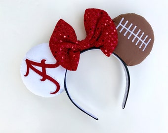 Alabama Crimson Tide Minnie Mouse Ears