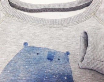 Animal sweatshirt Consternation clothes Great bear Little bear Ursa major Bear jumper Bear pullover Constellation pullover cosmic sweater
