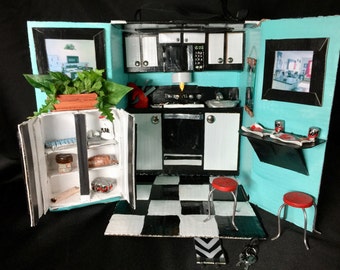 Barbie-sized Kitchen (Includes Accessories)