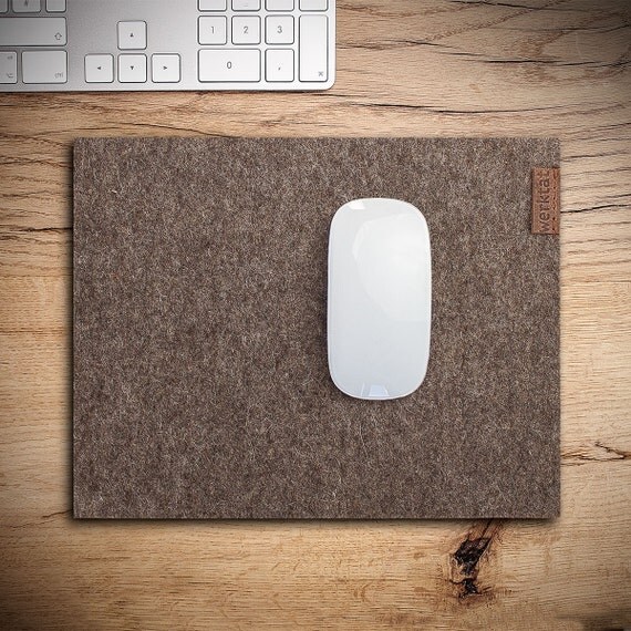 mouse pad mousepad mouse mat mousemat felt merino wool nature