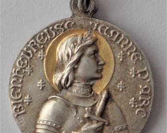 Rare Antique Medal St. Joan Of Arc