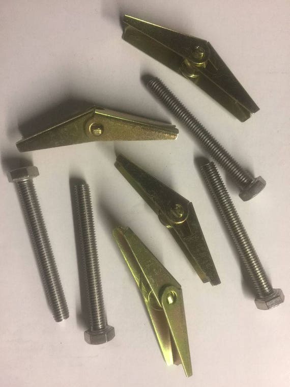 Spring Toggle Butterfly Fixings For Plasterboard Or Stud Walls