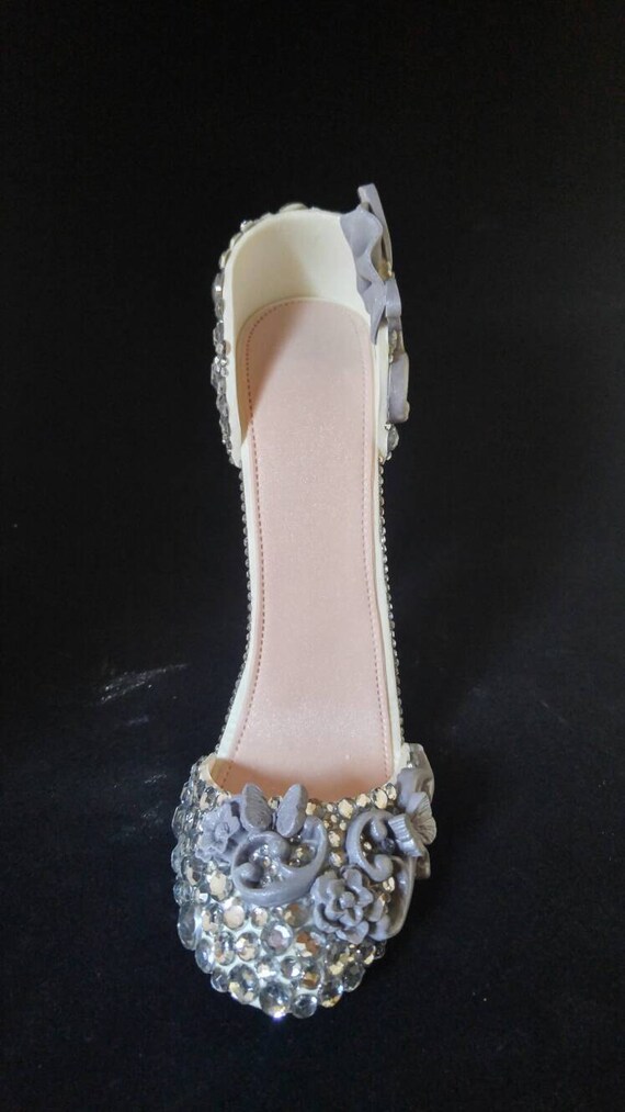 Masquerade Mask and matching Stilletto High Heel Cake Topper