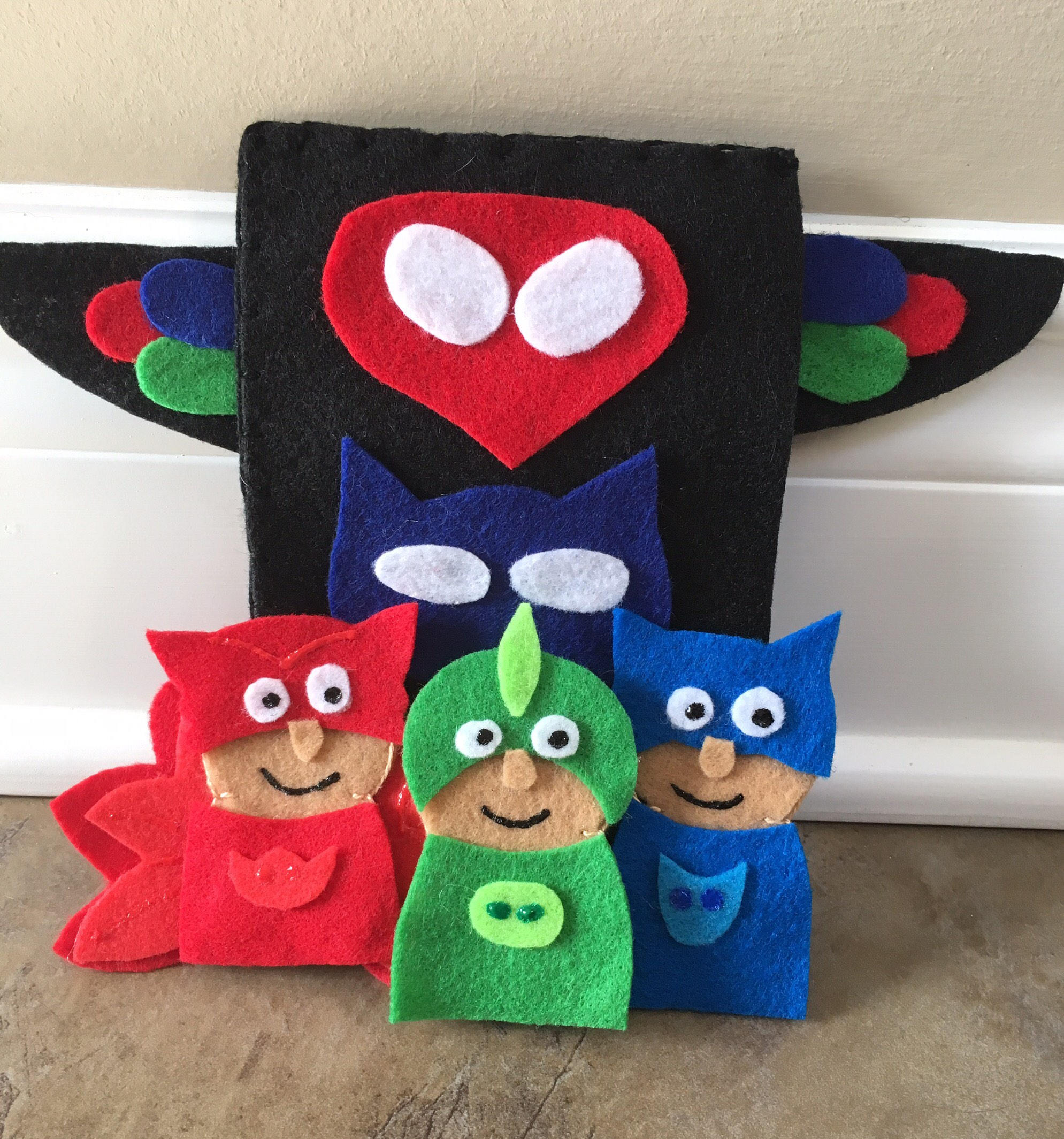 Finger Puppet PJ Masks Felt Finger Puppets