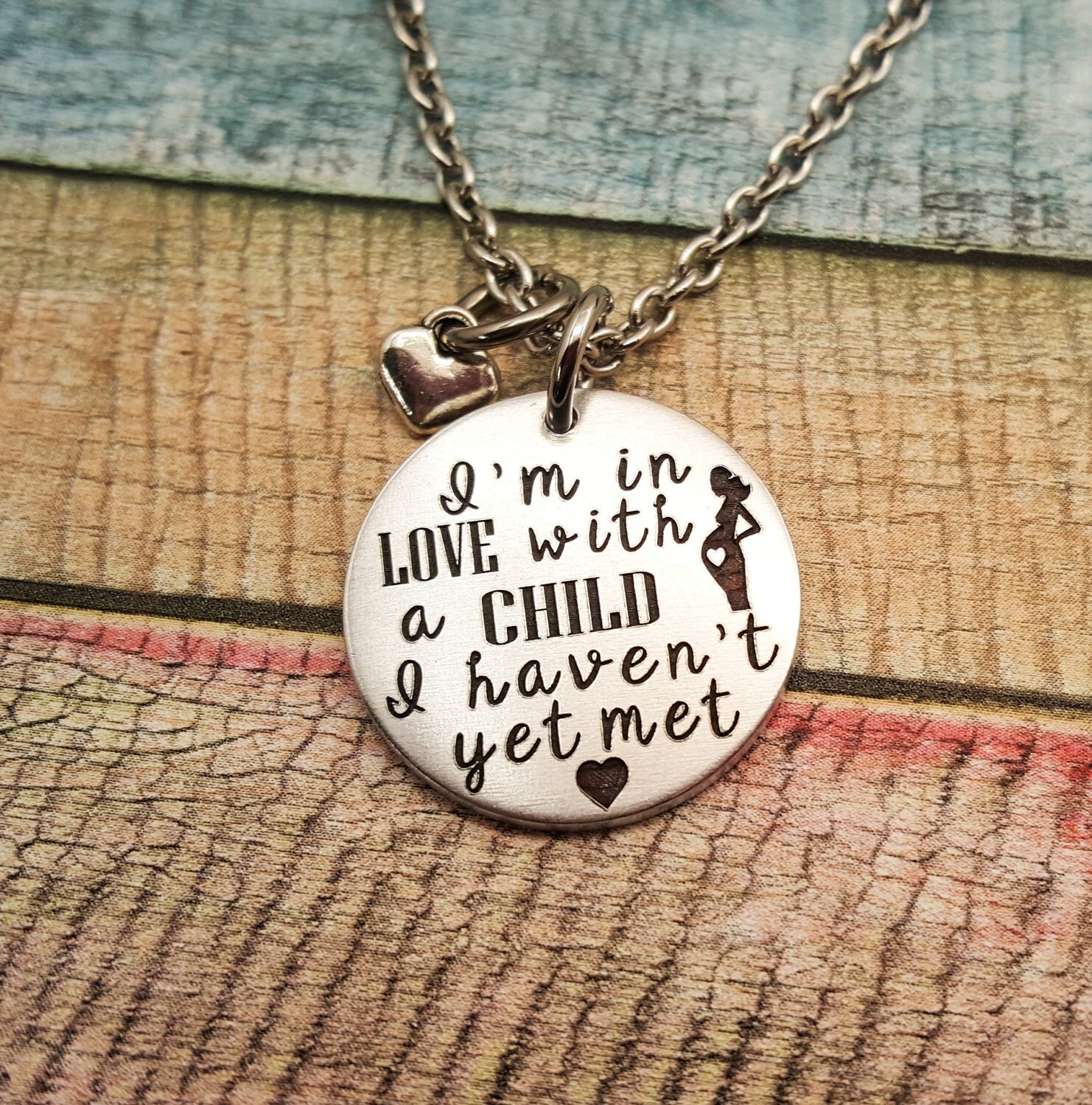 Pregnancy Necklace Soon to be Mommy Necklace New Mom Gift