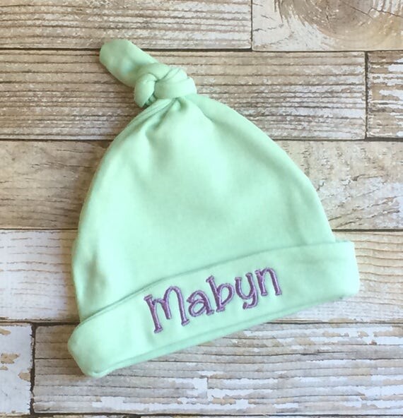Personalized Baby HatKnot Baby HatBaby BeaniePersonalized