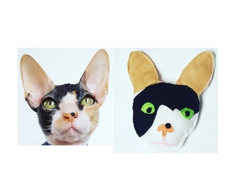 Custom Catnip Cat Toy Designed to look like your pet in soft felt with organic catnip